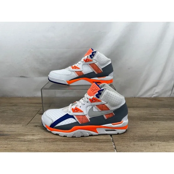 Nike Air Trainer SC High Bo Jackson White Orange Navy DV2212-100 Mens 8.5 - Picture 2 of 9